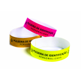 pulseira de identificação vinil personalizada Itaguaí